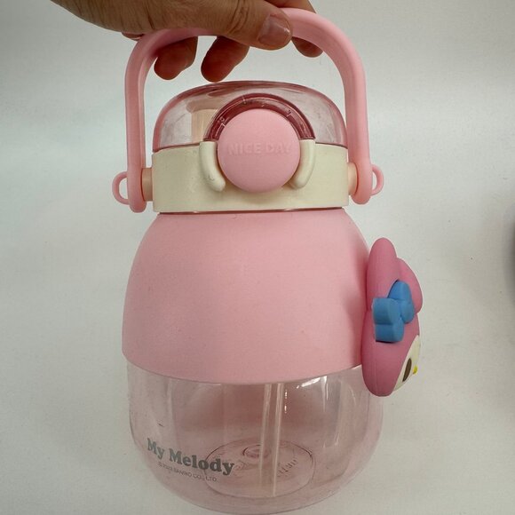 My Melody Pink Water Bottle with Handle – Cute Sanrio Style - Picture 3 of 5